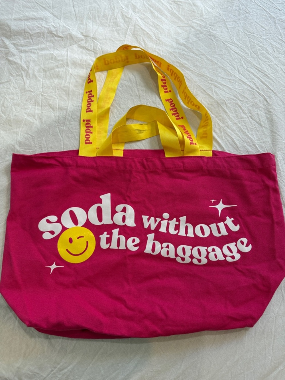 Poppy Hot Pink Canvas Tote